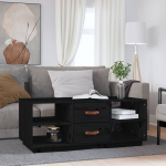 Diivanilaud, must, 100x50x41cm, m&auml;nnipuit