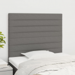 Voodipeatsid 2 tk, helehall, 90x5x78/88 cm, kangas