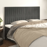 Voodipeatsid 4 tk, tumehall, 80x5x78/88 cm, samet