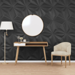Seinapaneelid 24 tk, must, 50 x 50 cm, xps 6 m&sup2;, t&auml;ht