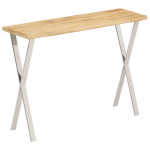 Konsoollaud naturaalsete servadega, 105 x 33 x 76 cm, mangopuit