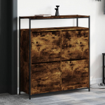 Jalan&otilde;udekapp, 4 klappuksega, suitsutamm, 100x34x112 cm