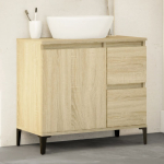 Vannitoakapp, sonoma tamm, 65 x 33 x 60 cm, tehispuit