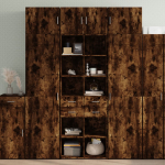 Hoiukapp, suitsutatud tamm, 70 x 42,5 x 225 cm tehispuit