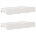 Voodiralused sahtlid 2 tk, valge, 90x55x16 cm, m&auml;nnipuit