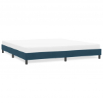 Voodiraam ilma Madratsita Tumesinine 180x210 cm samet