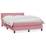 Box Vedruvoodi madratsiga Roosa 140x220 cm samet