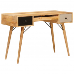 Kirjutuslaud sahtliga pruun 110 x 55 x 76 cm tugev mango puu