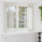 Voile kardin kardinatega 2 tk cream 175 x 140 cm pol&uuml;ester