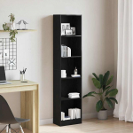 Raamaturiiul must tamm 40 x 24 x 176 cm t&ouml;&ouml;deldud puit