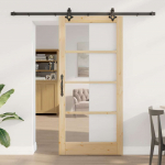 Liuguks pruun 93 x 202 cm puit ja metall