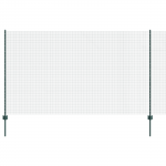 Keermestatud traadi aed koos 22 u posts roheline 1.4x50 m teras