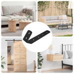 Konksud 12 tk must m5 x 110 mm raud