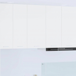 Seinakapp ladustamisega uksega valge 40 x 31 x 80 cm tehispuit