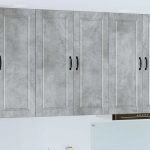 K&ouml;&ouml;gikapp riiuliga uksega betoonhall 80 x 31 x 100 cm tehispuit