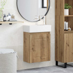 Vannitoa vanity &uuml;ksus koos segistiga Artisan tamm
