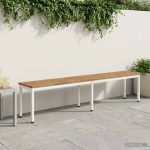Aiapink 201 x 35 x 45 cm Tugev akatsiapuu Looduslik ja Valge