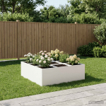 Aia istutuskast valge 100 x 100 x 40 cm k&uuml;lmvalmistatud teras