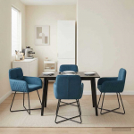 S&ouml;&ouml;gitoa Toolid 4 pcs Samet Sinine 59 x 56,5 x 86 cm