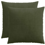Diivanipadi 2 tk ALMELO roheline 80 x 80 cm manchester