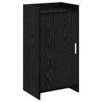 Kinga kapp ladustamisega Must tamm 48 x 36 x 92 cm Tehispuit