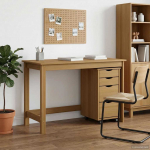 T&ouml;&ouml;laud ja rullkappi komplekt MOSS 2 pcs Meepruun