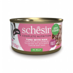 Schesir C&B konservid tuunikala ja singiga tarrendis kassidele, 85 g