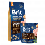 Brit Premium by Nature Adult M kuivtoit koertele kanaga, 3 kg