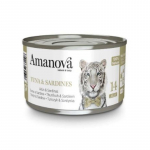 Amanova Jelly kassikonserv tuunikala ja sardiinid želees, 70 g