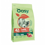 Oasy Original Adult Small and Mini kuivtoit tallelihaga v&auml;ikest t&otilde;ugu koertele, 2 kg