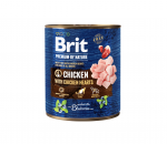 Brit Premium by Nature pasteet kana ja kanas&uuml;dametega koertele, 800 g