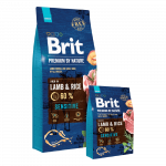 Brit Premium by Nature Lamb & Rice kuivtoit koertele lamba ja riisiga, 15 kg + 3 kg