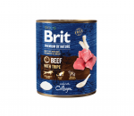 Brit Premium by Nature pasteet veiseliha ja rupskitega koertele, 800 g