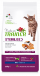 Natural Trainer Adult Cat Salmon kuivtoit steriliseeritud ja kastreeritud kassidele, 1,5 kg