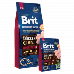Brit Premium by Nature Senior L+XL kuivtoit suurt t&otilde;ugu eakale koerale kanaga, 15 kg