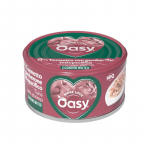 Oasy More Love konservid tuunikala ja krevettidega kassidele, 70 g