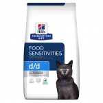 Hill's Prescription Diet Food Sensitivities d/d kuivtoit kassidele pardi ja hernestega, 1,5 kg