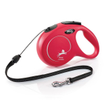 Flexi Classic Cord Red automaatne jalutusrihm koertele, Punane, XS (3 m)