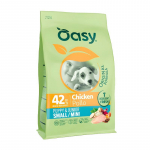 Oasy Original Puppy/Junior Small and Mini kuivtoit kanaga kutsikatele, 2 kg
