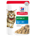 Hills Science Plan Feline Kitten Ocean Fish Pouch gulja&scaron;&scaron; kassipoegadele, 85 g