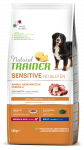 Natural Trainer Adult Medium/Maxi No Gluten Duck Rice kuivtoit pardiga koertele, 12 kg