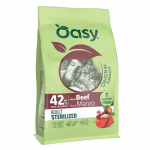 Oasy Original Sterilised kuivtoit veiselihaga steriliseeritud kassidele, 1,5 kg