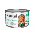 Amanova Jelly kassikonserv kana ja krevetid želees, 70 g