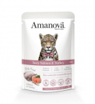Amanova t&auml;iss&ouml;&ouml;t t&auml;iskasvanud kassile l&otilde;he, kalkun, 85 g
