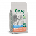 Oasy Puppy Medium & Large Salmon kuivtoit l&otilde;hega kutsikatele, 12 kg
