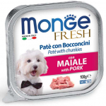 Monge Fresh sealihat&uuml;kkidega pasteet koertele, 100 g