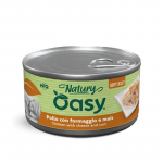 Oasy Natury Soft Jelly konservid kanaliha, juustu ja maisiga koertele, 150 g