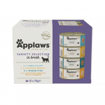 Applaws Cat Chicken & Fish Multipack konservid puljongis kassidele, 12 x 70 g