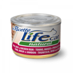 Life Cat LeRicette kassikonserv tuunikala, veis ja sink, 150 g