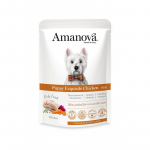 Amanova Puppy t&auml;iss&ouml;&ouml;t kutsikale kanaga, 100 g